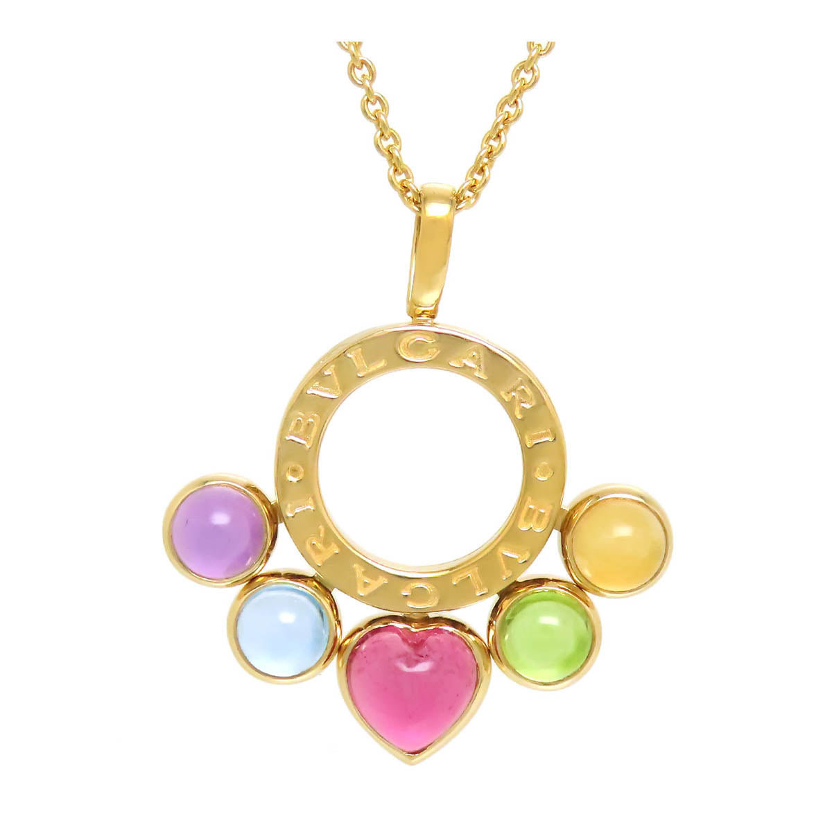 Bvlgari Allegra Multi-Color Heart Necklace