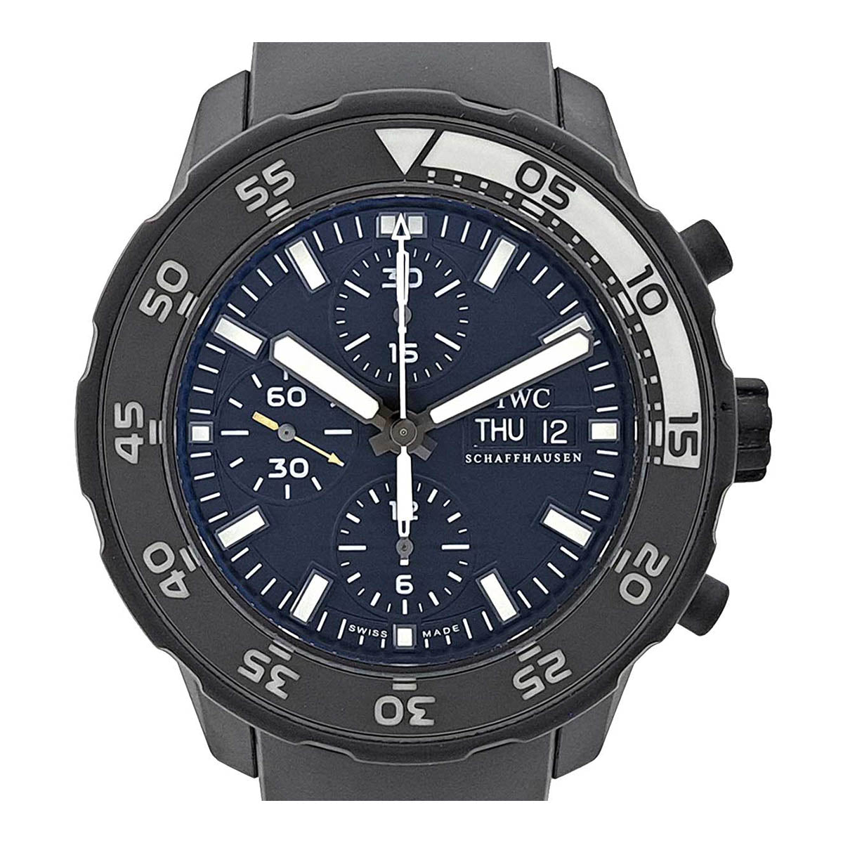 IWC Stainless Steel Rubber Automatic Watch IW376705