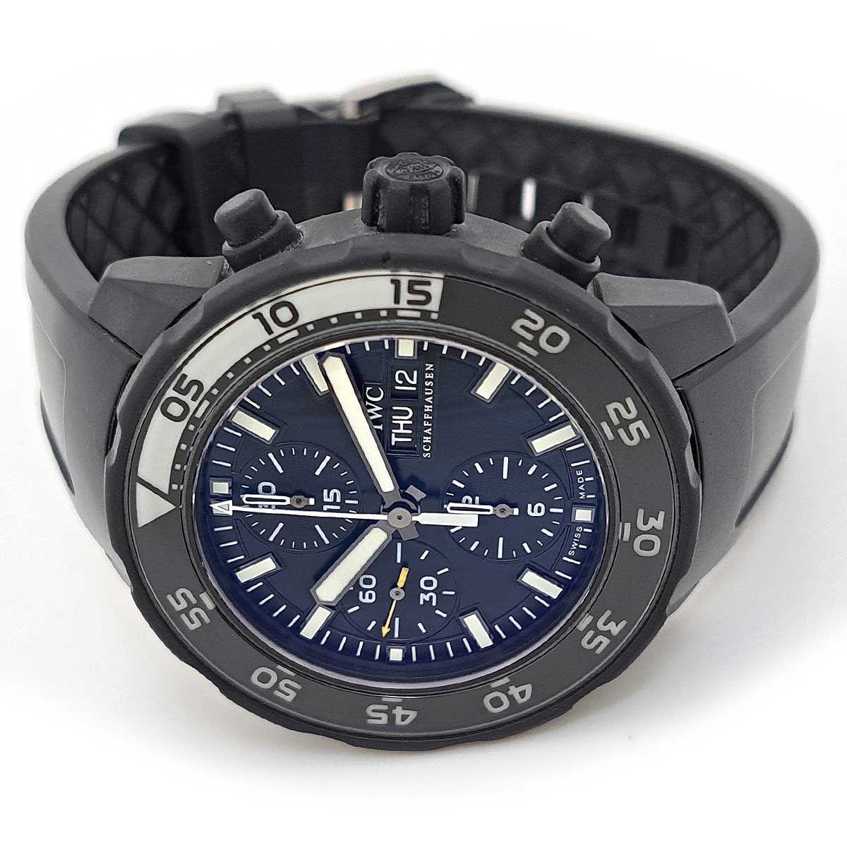 IWC Stainless Steel Rubber Automatic Watch IW376705