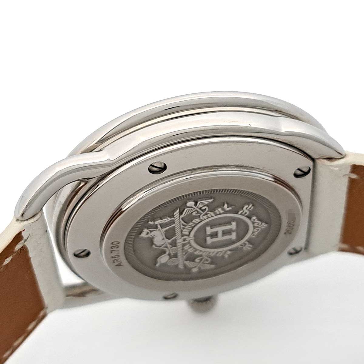 Hermes AR5.730 Stainless Steel Leather Quartz Watch