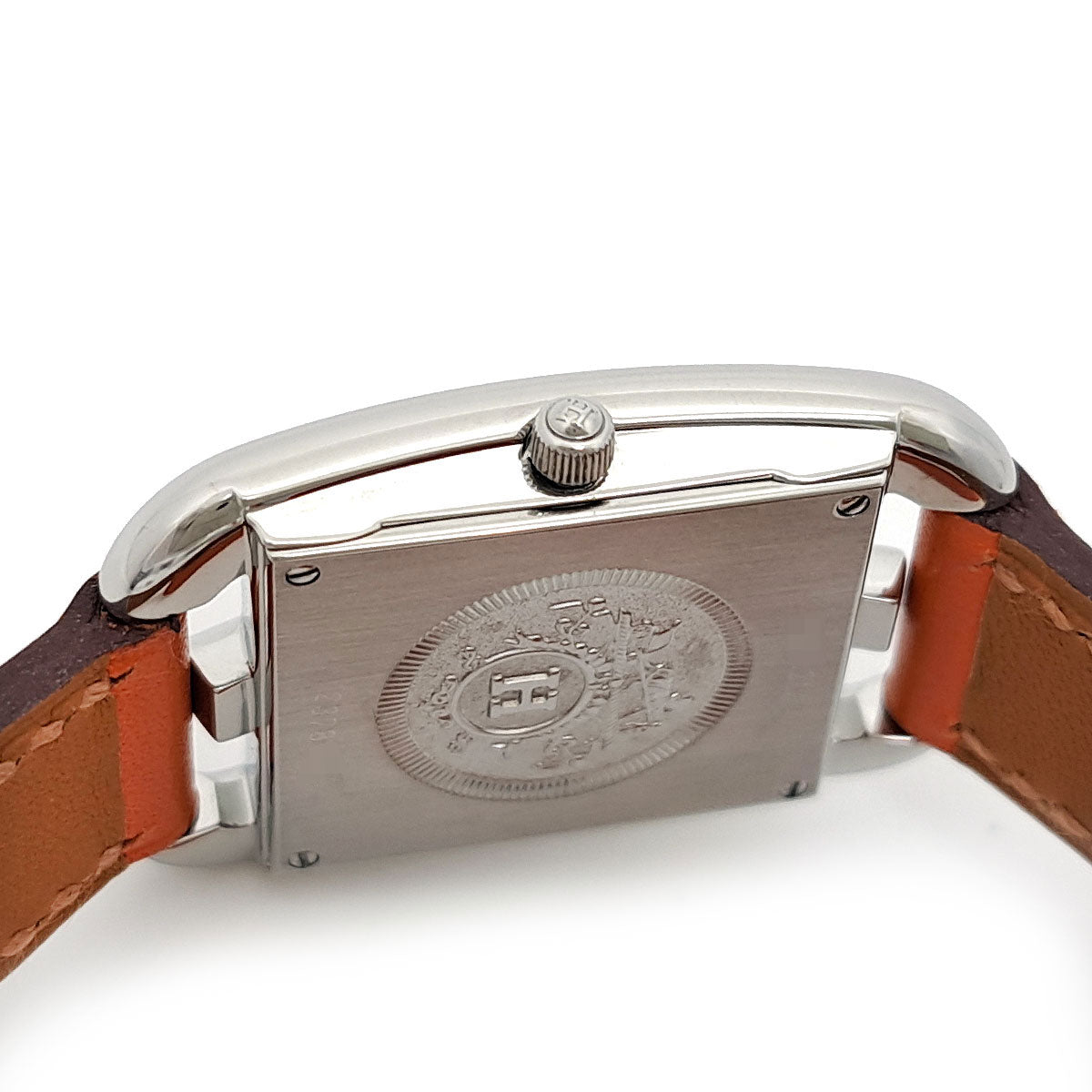 Hermes Cape Cod Quartz Watch Stainless Steel Leather