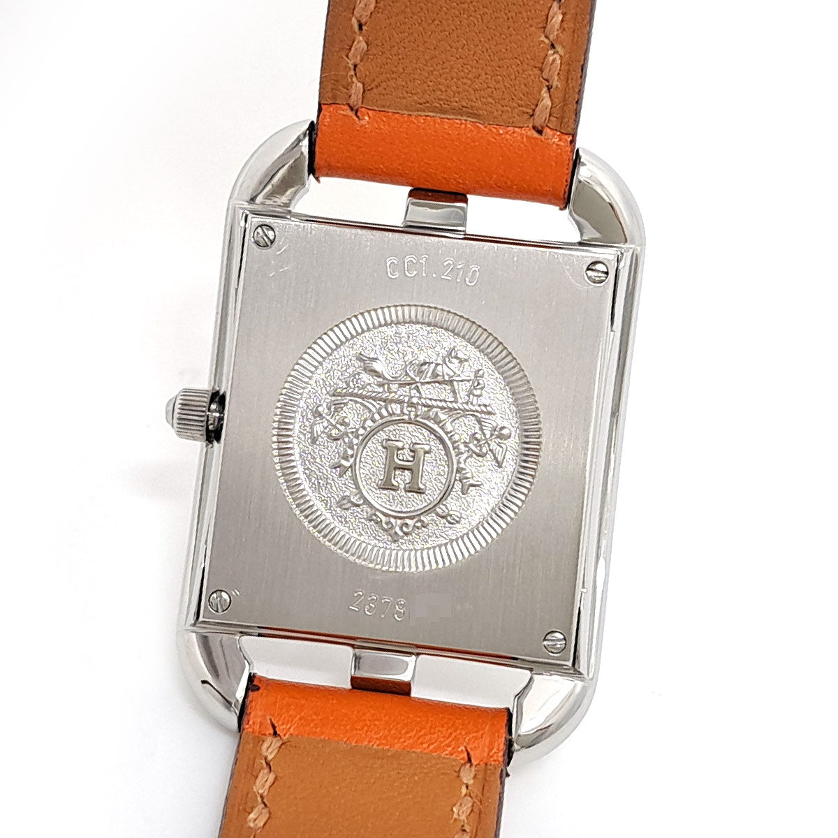 Hermes Cape Cod Quartz Watch Stainless Steel Leather