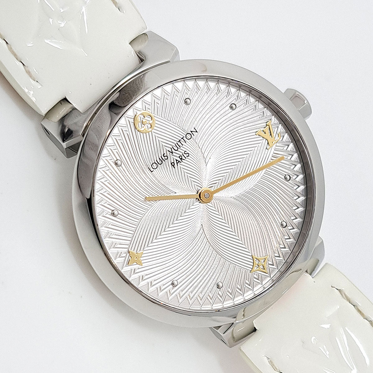 Louis Vuitton Watch Stainless Steel Leather Quartz