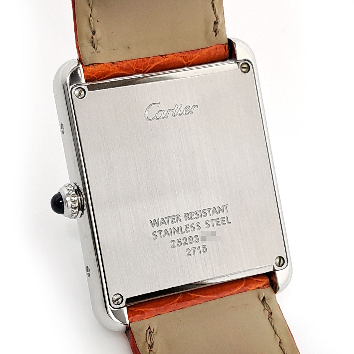 Cartier Stainless Steel Leather Quartz Watch W1018355