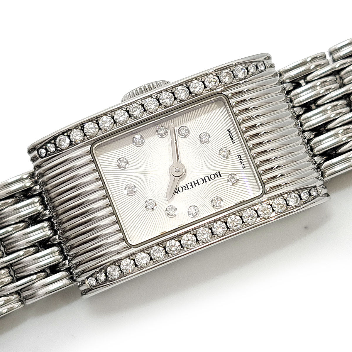 Bvlgari Stainless Steel Diamond Quartz Watch WA009512