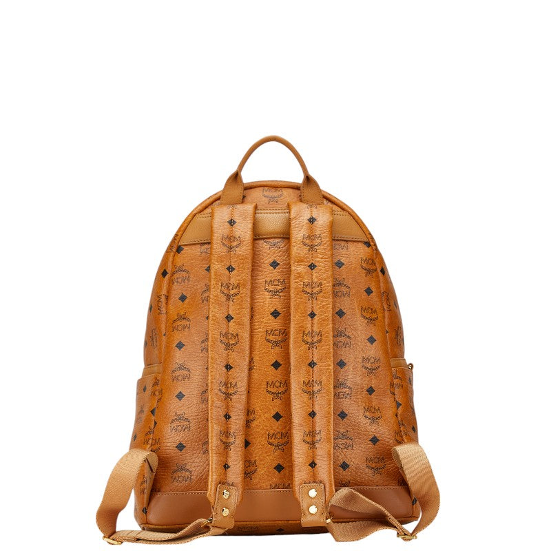 MCM Visetos Studded Leather 2WAY Backpack