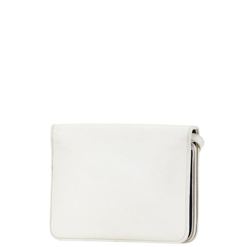 Dior Leather Shoulder Bag White