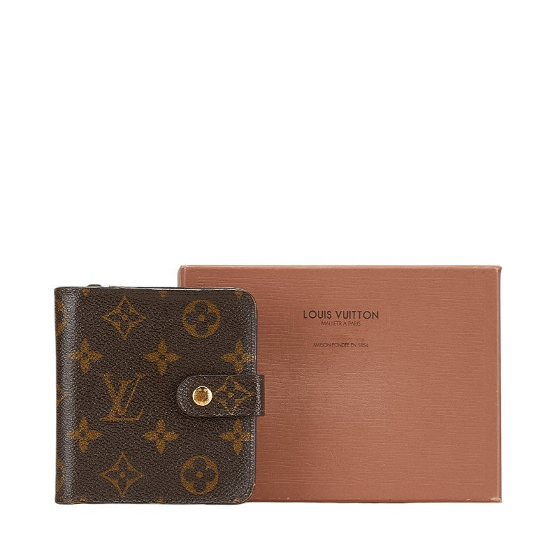 Louis Vuitton Monogram Compact Zip Wallet M61667