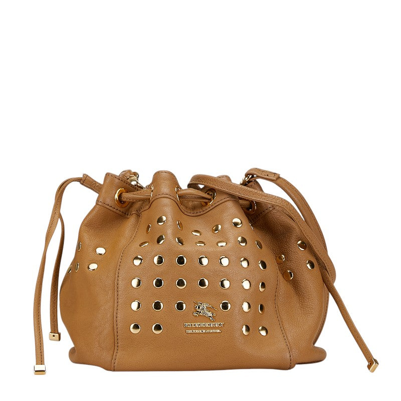 Burberry Leather Shoulder Bag Beige