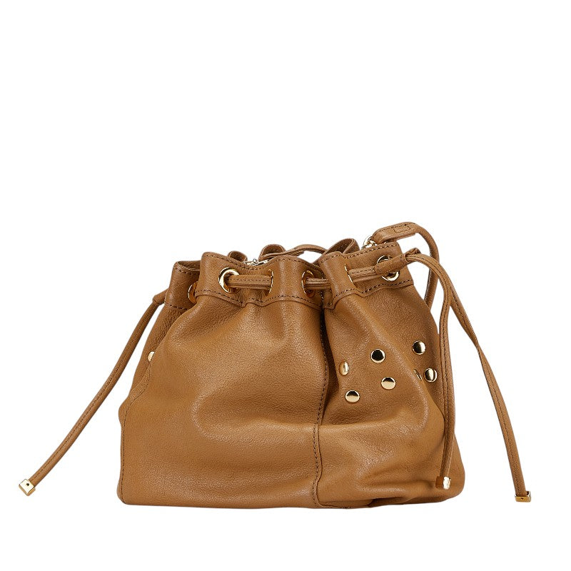 Burberry Leather Shoulder Bag Beige