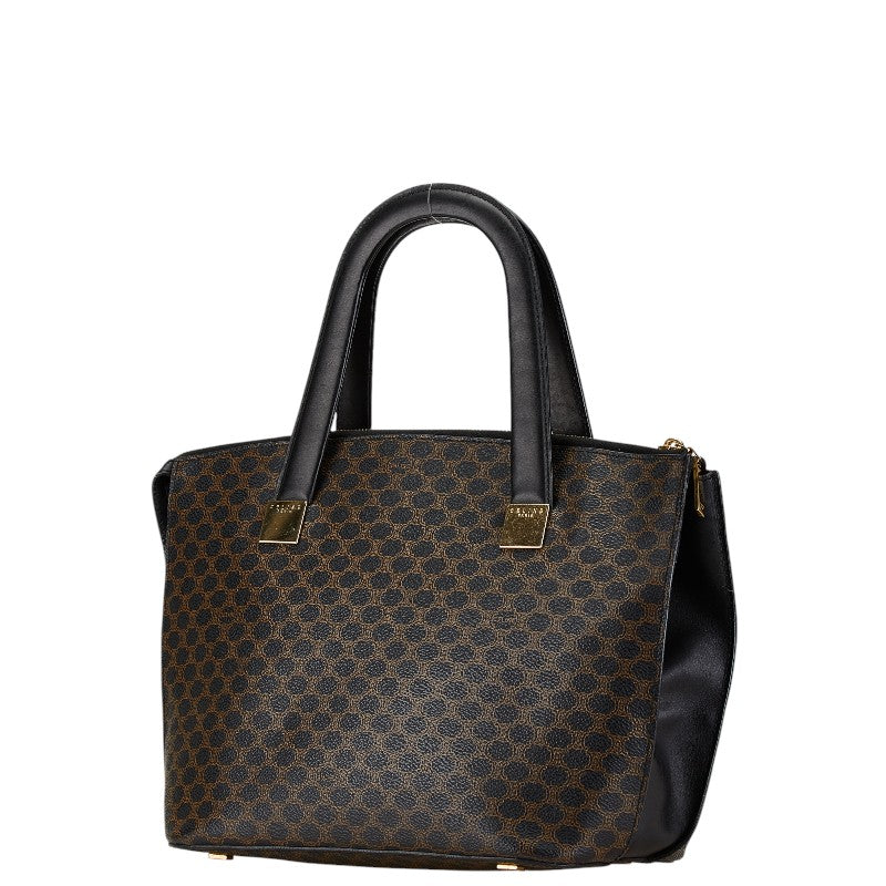 Celine Macadam Tote Bag Black PVC Leather