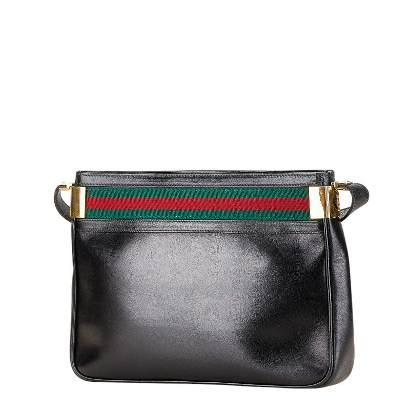 Gucci Leather Shoulder Bag Black