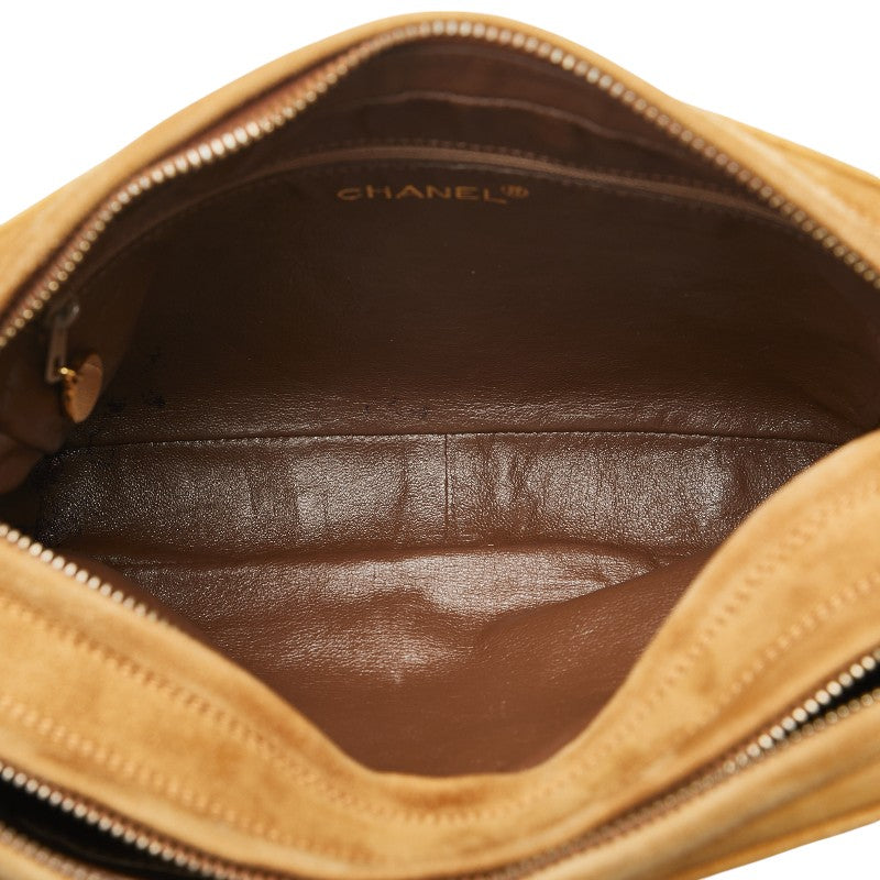 Chanel Suede Matelasse Coco Mark Shoulder Bag