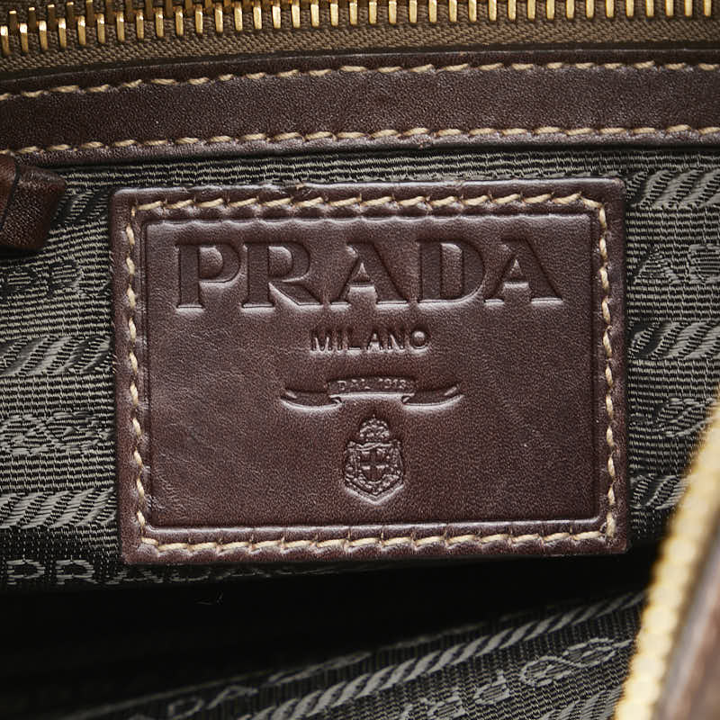 Prada Logo Jacquard Shoulder Bag BT0534