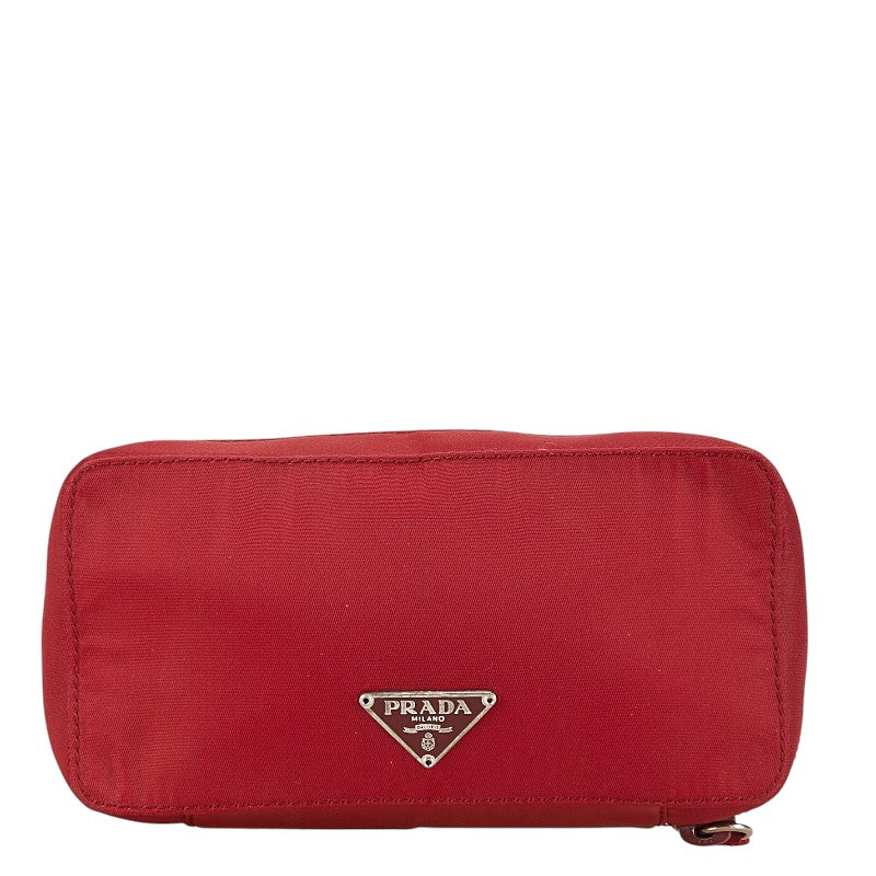 Prada Nylon Triangle Logo Pouch