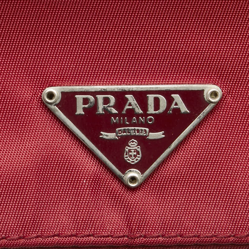 Prada Nylon Triangle Logo Pouch