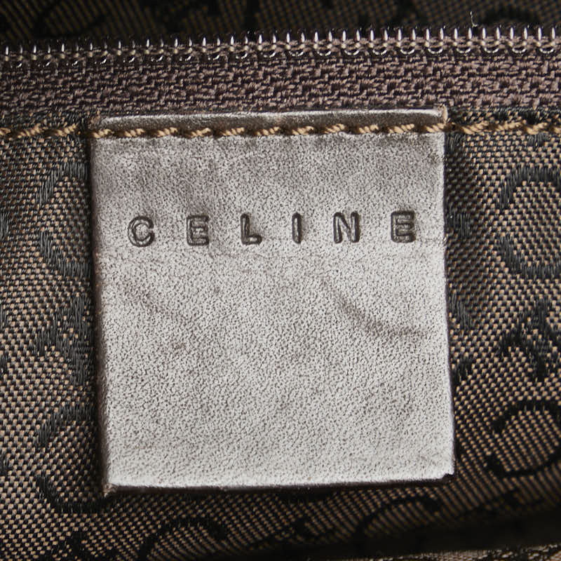 Celine C Macadam Mini Handbag Canvas Leather