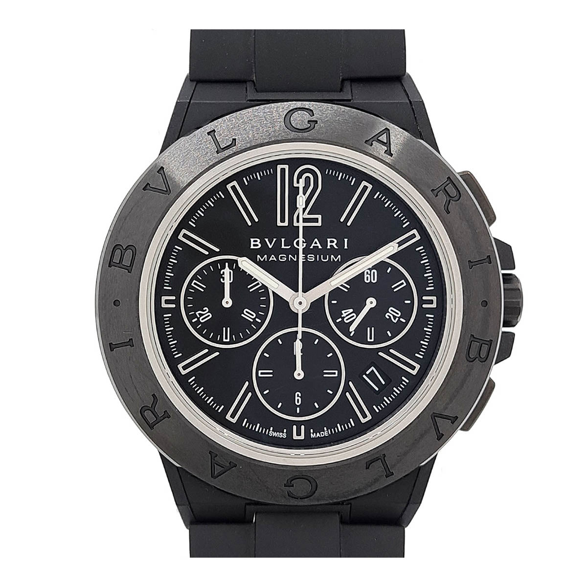 Bvlgari Magnesium Rubber Automatic Chronograph Watch