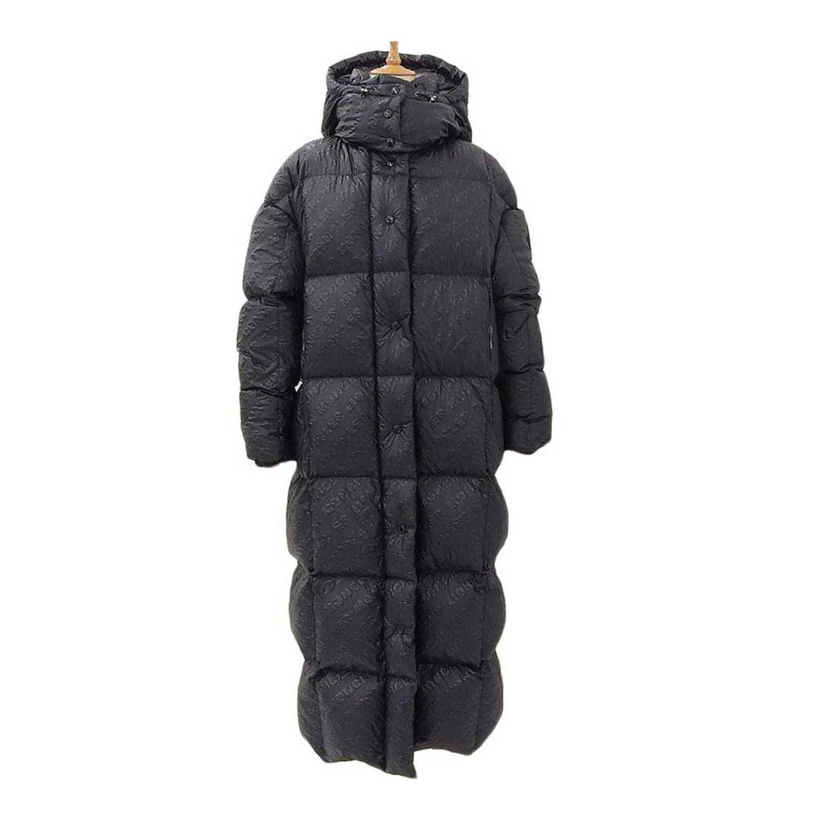 Moncler Nylon Down Jacket Black Hooded