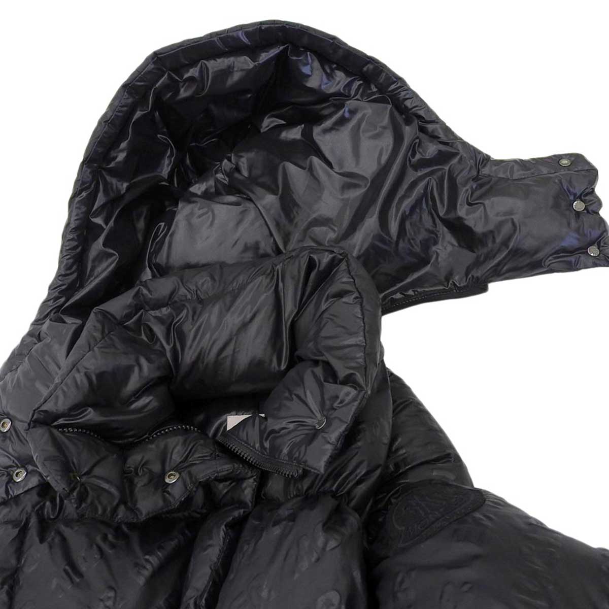 Moncler Nylon Down Jacket Black Hooded