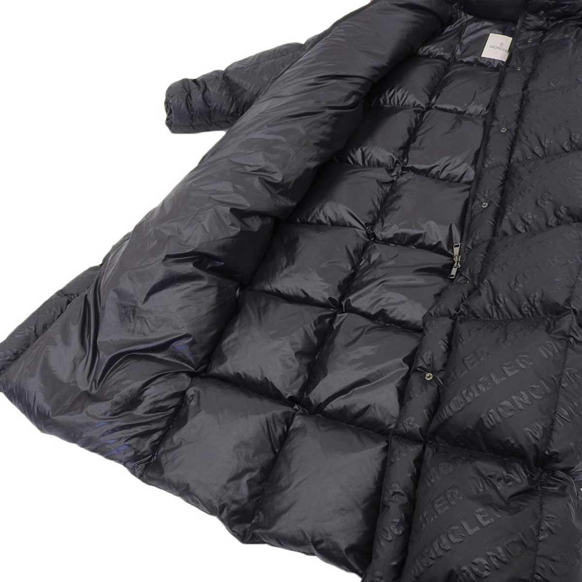 Moncler Nylon Down Jacket Black Hooded