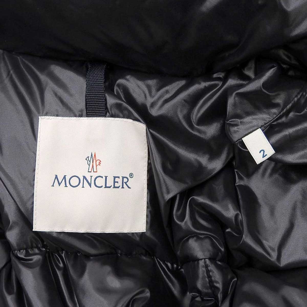 Moncler Nylon Down Jacket Black Hooded