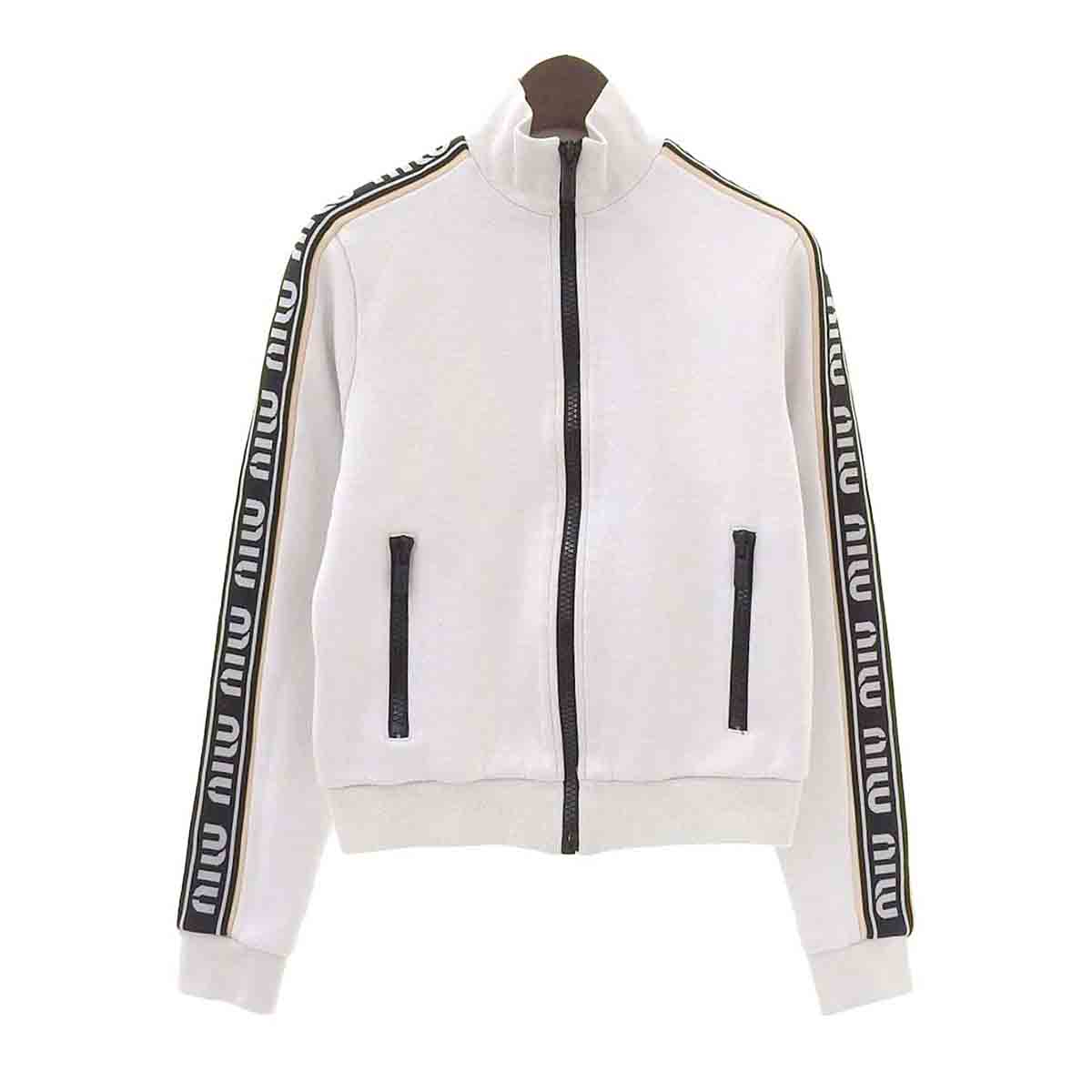 Miu Miu Cotton Blend Zip-Up Jacket MJL668