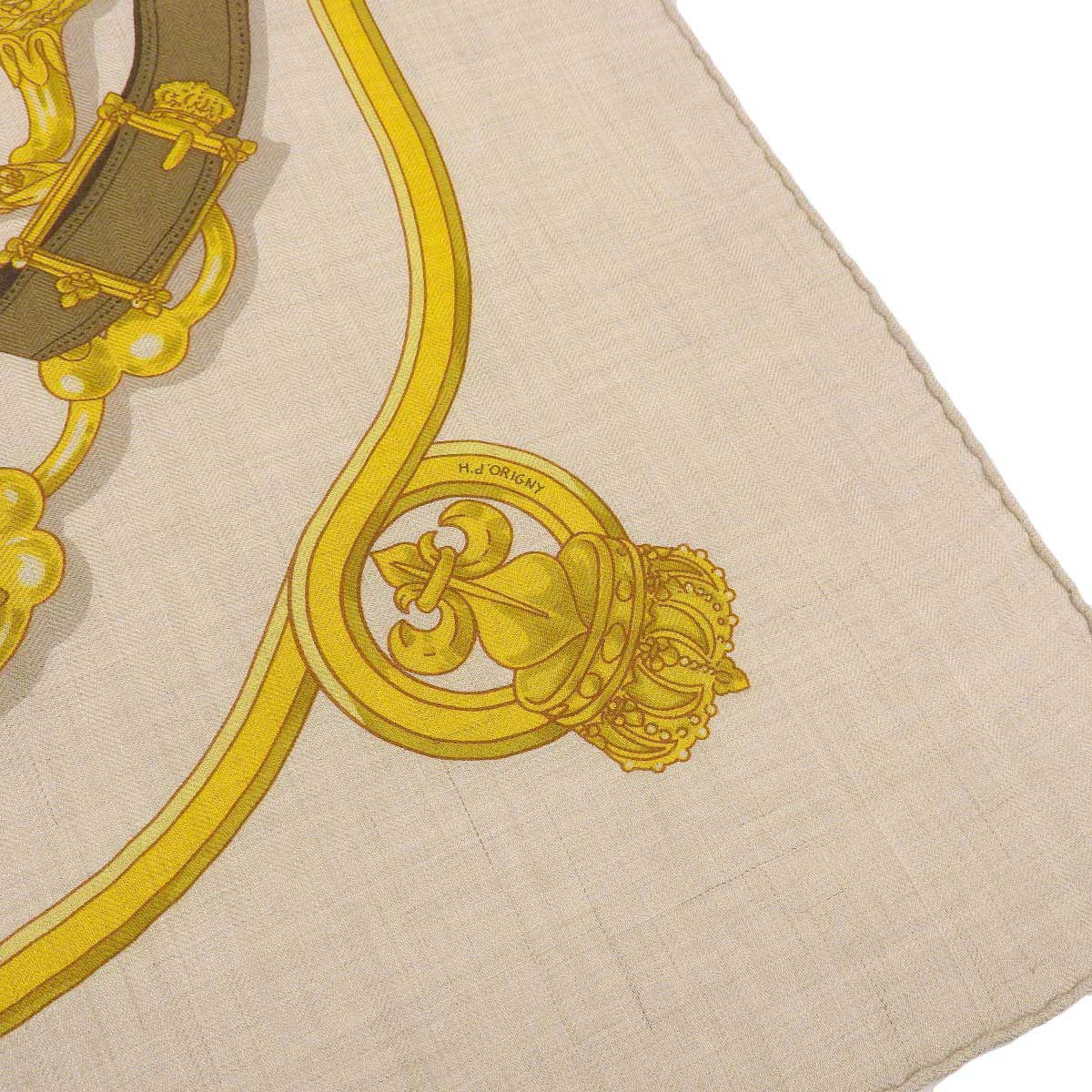 Hermes Beige Multicolor Scarf