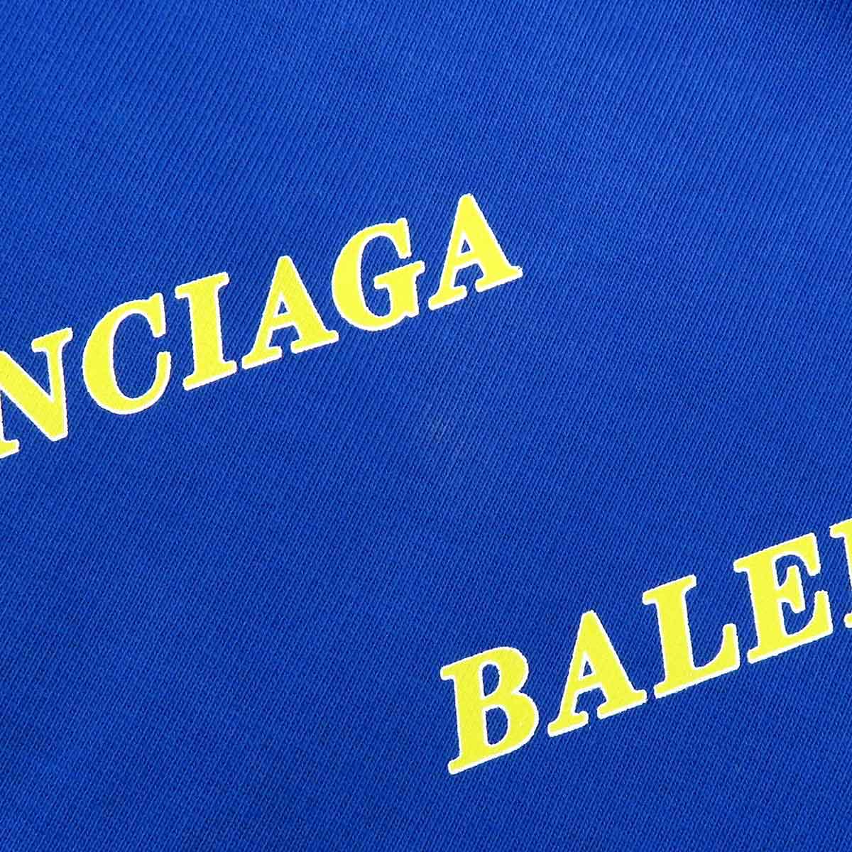 Balenciaga Hoodie 600583 Blue Yellow