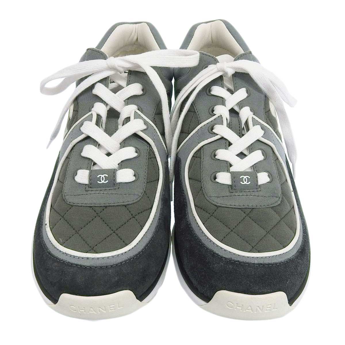 Chanel Suede Sneakers G40186 Gray