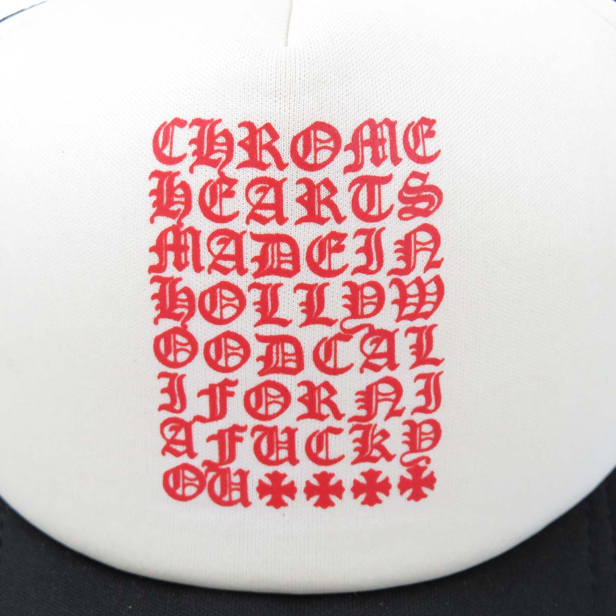 Chrome Hearts Cap Black White Red