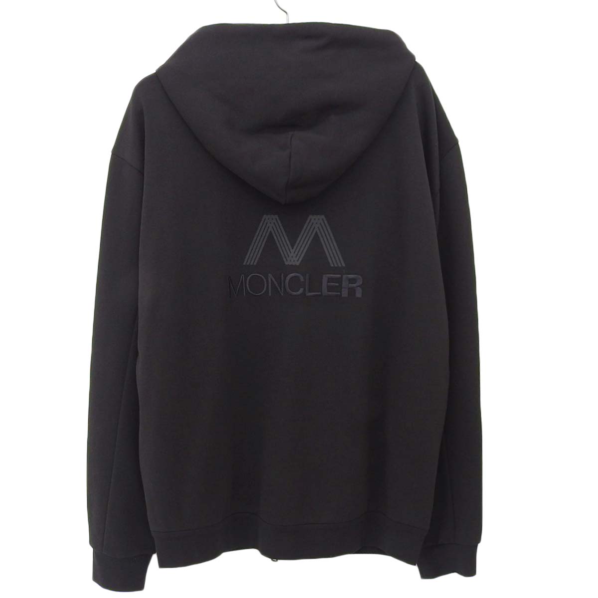 Moncler Zip Up Cardigan Hoodie Black