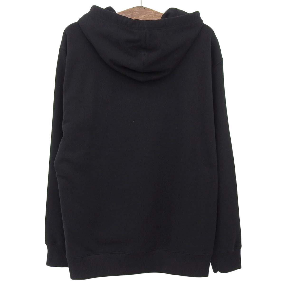 Prada Nylon Cotton Hoodie Sweatshirt Black