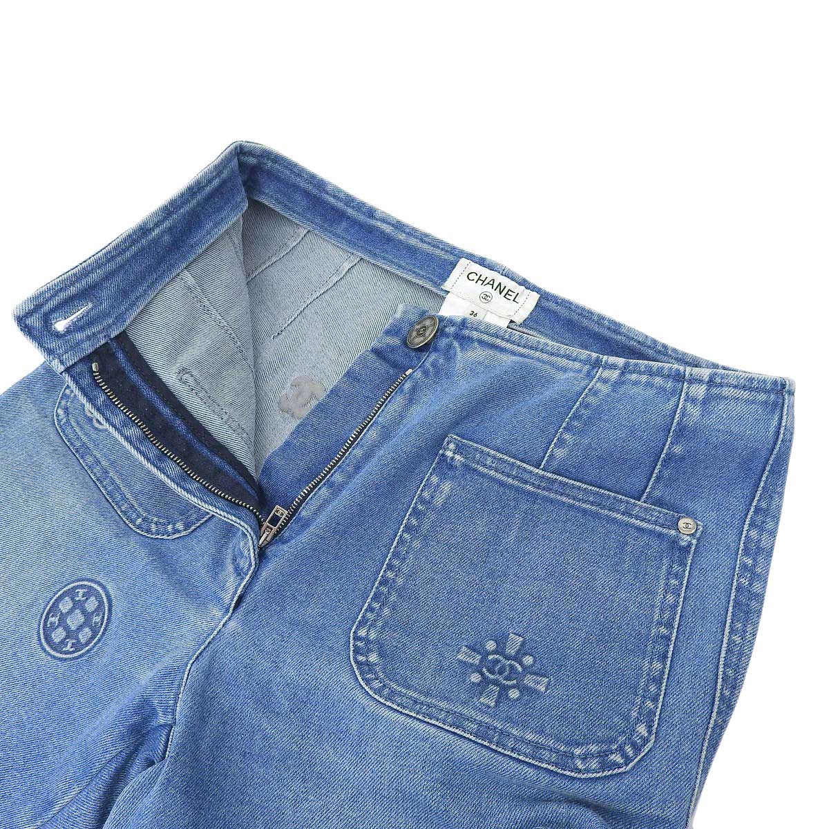 Chanel Denim Pants P70208V61785 Blue