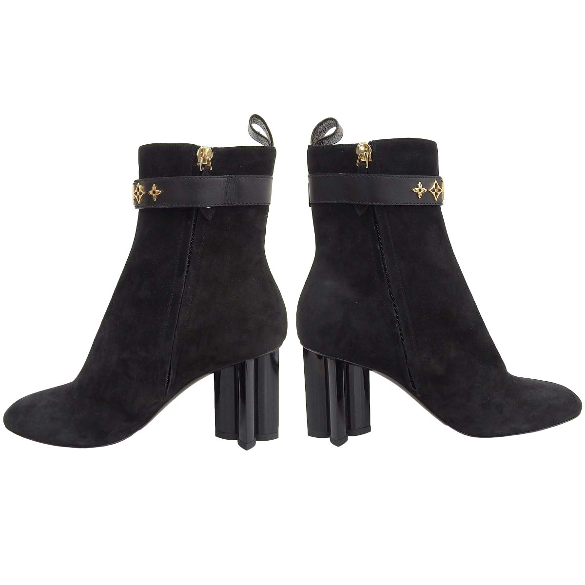 Louis Vuitton Suede Leather Ankle Boots 1A965S