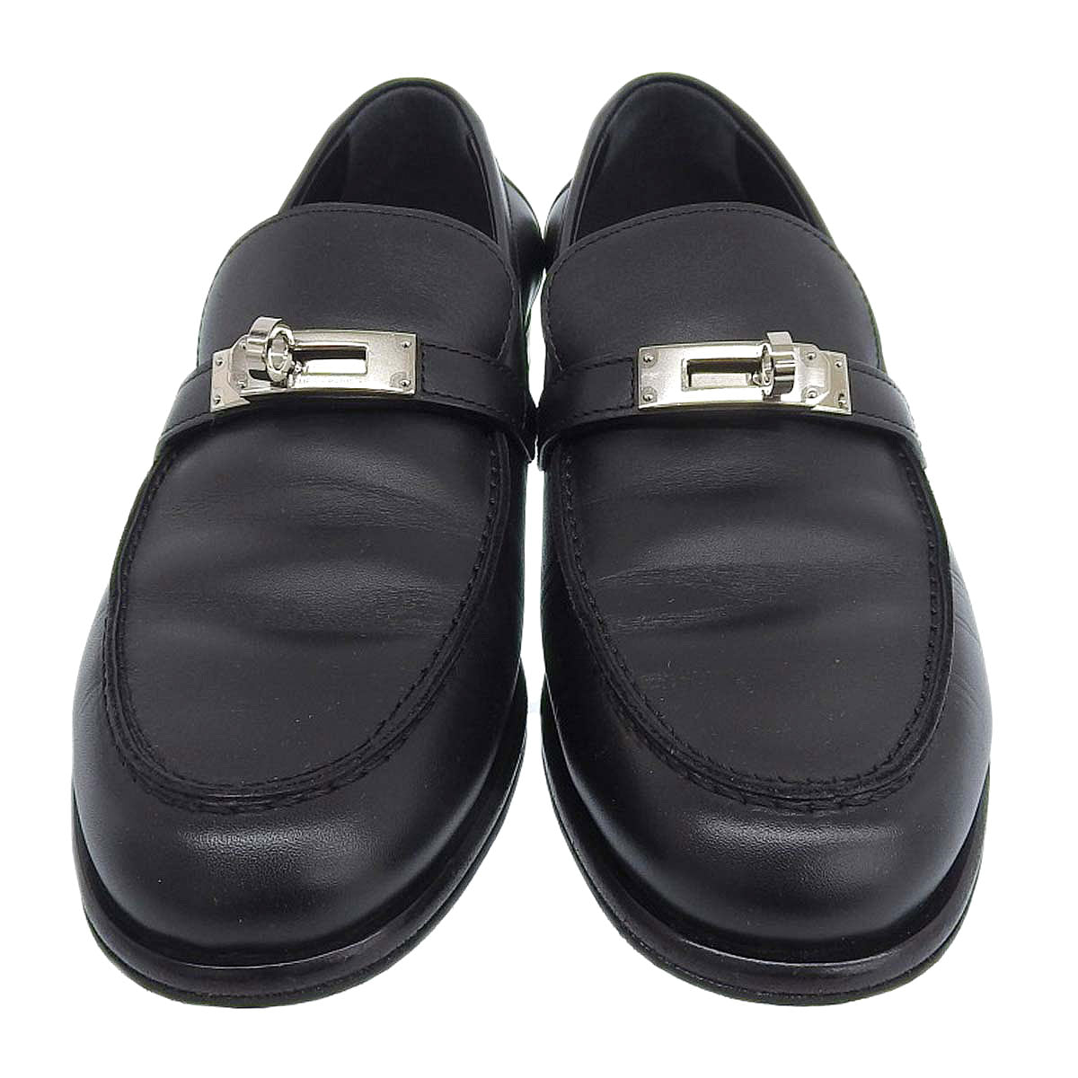 Hermes Black Moccasins 46628