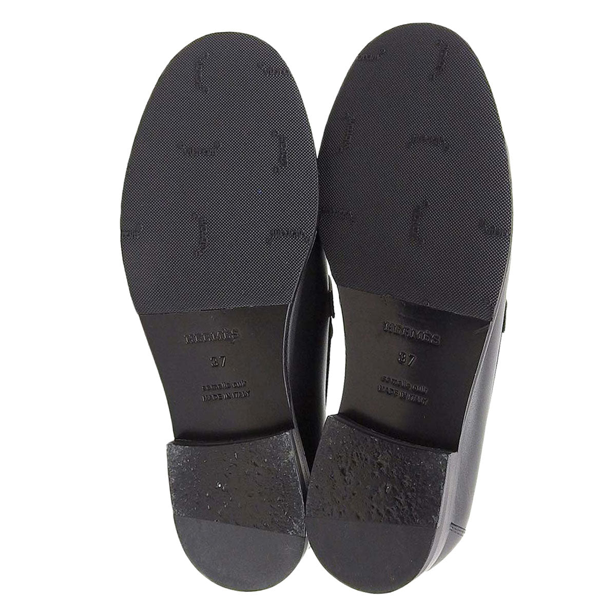 Hermes Black Moccasins 46628