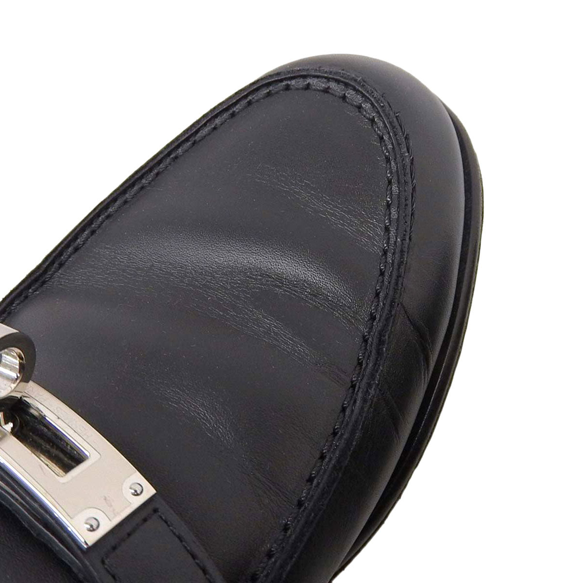 Hermes Black Moccasins 46628