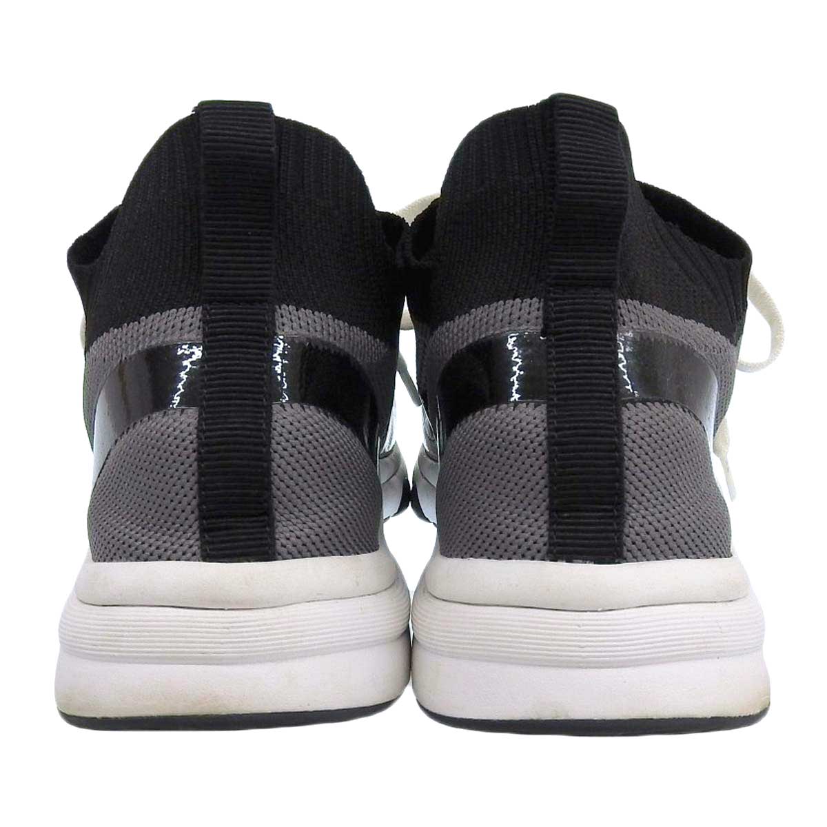 Chanel Knit Sneakers G36259 Black Gray