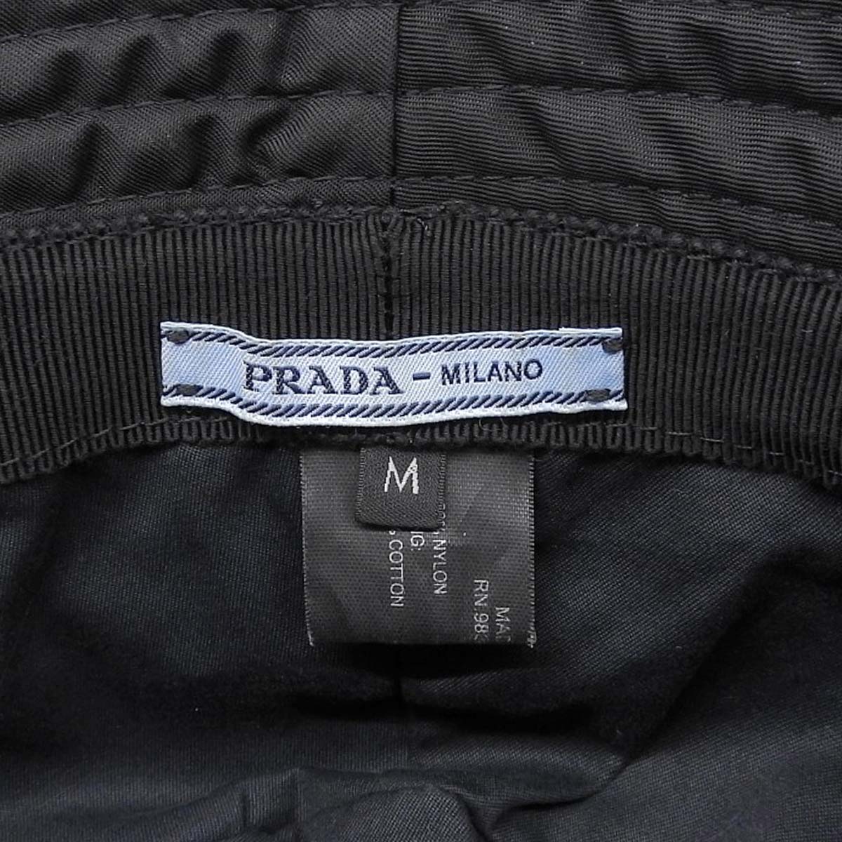 Prada Nylon Bucket Hat Black