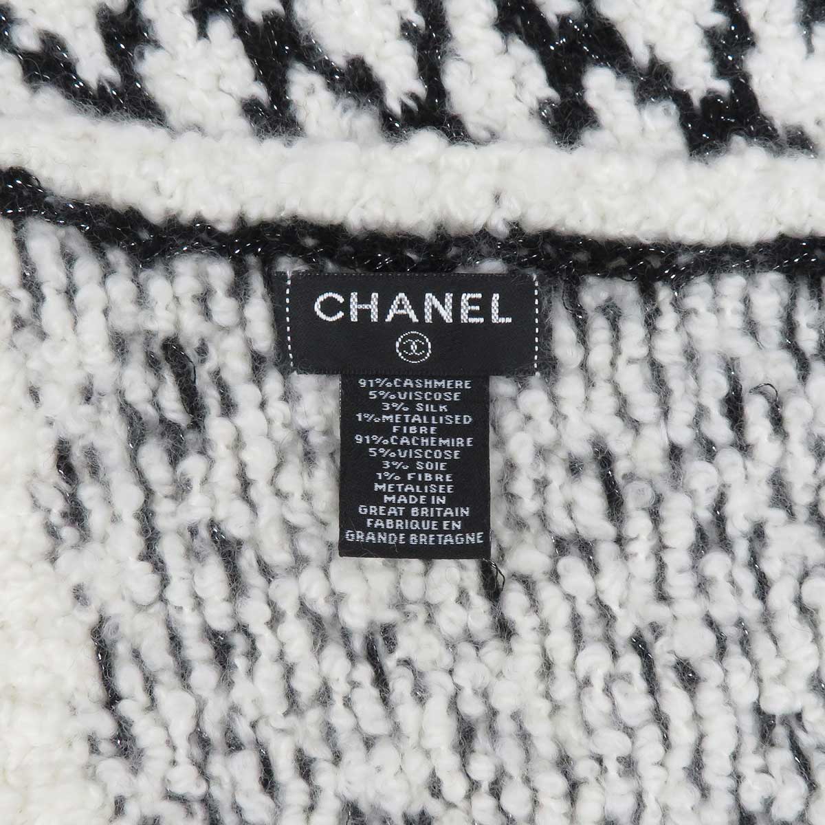 Chanel Cashmere Coco Mark Scarf