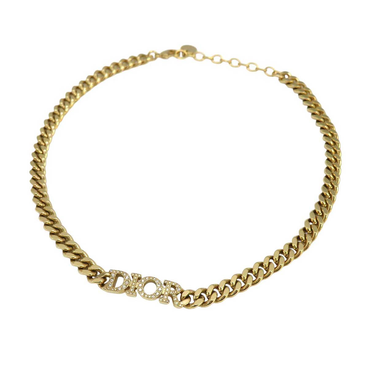 Dior Metal Rhinestone Choker Necklace