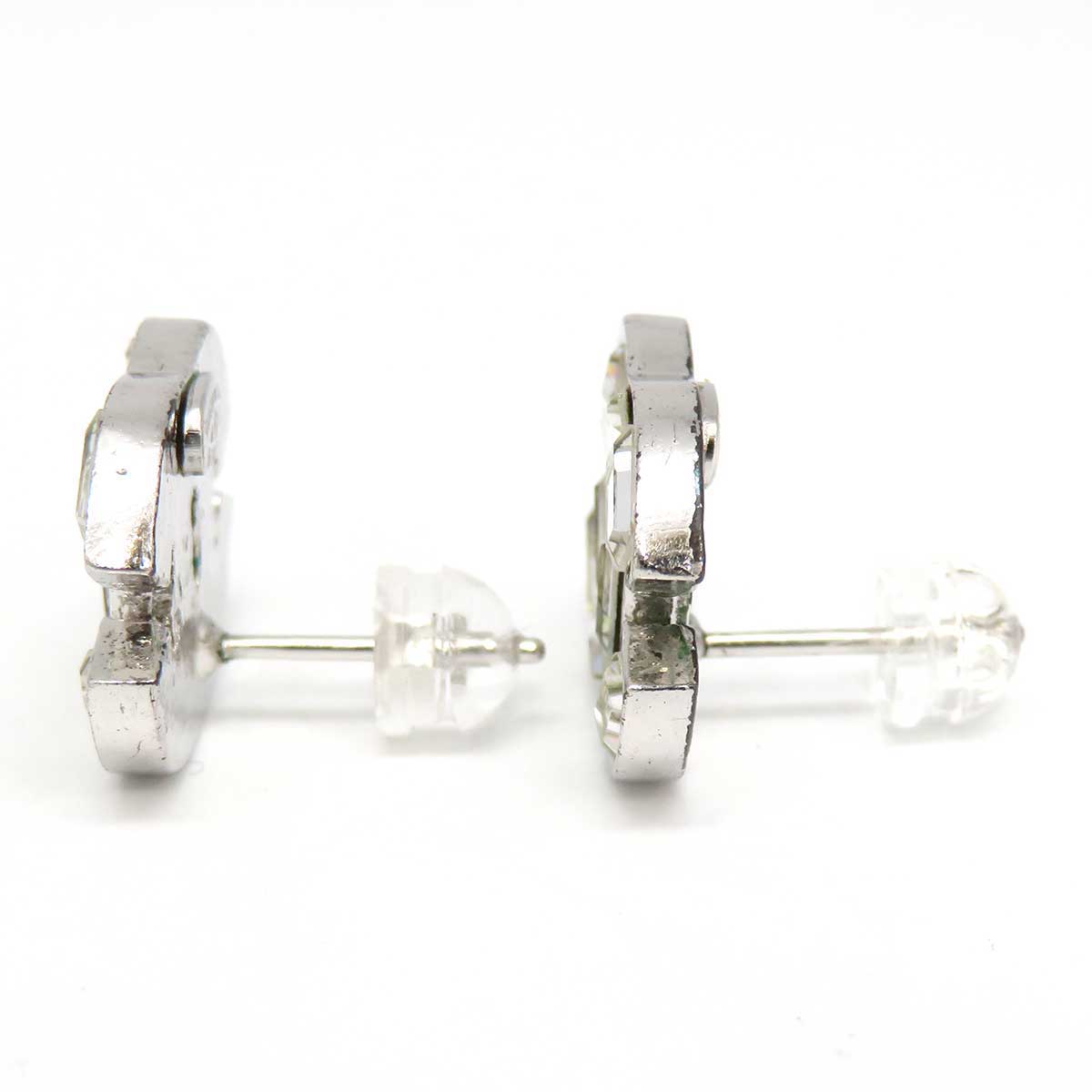 Chanel Metal Rhinestone Earrings