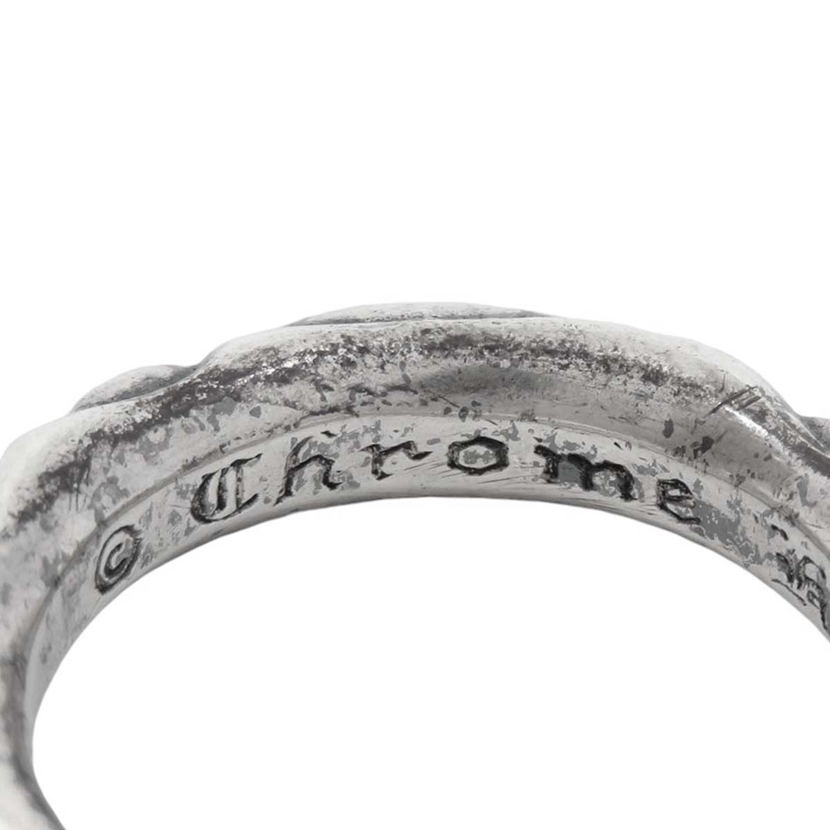 Chrome Hearts SV925 Scroll Band Ring