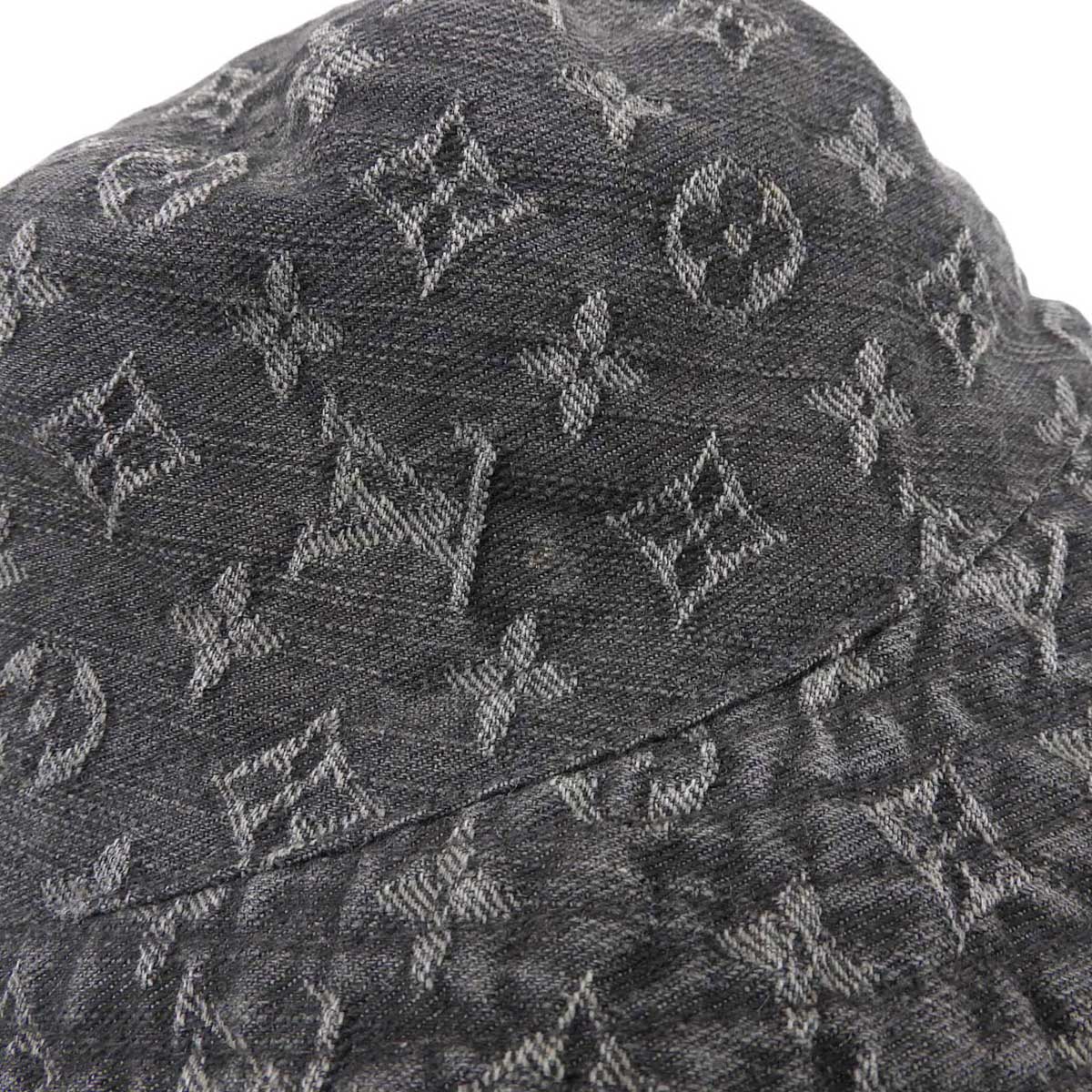 Louis Vuitton Monogram Denim Hat Black