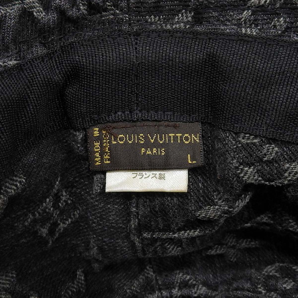 Louis Vuitton Monogram Denim Hat Black