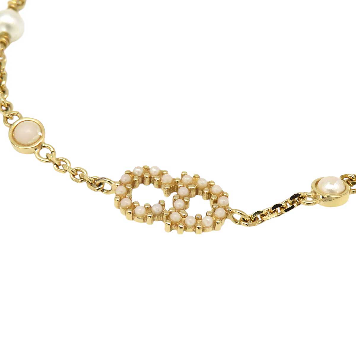 Dior Metal Resin Pearl Bracelet 46627