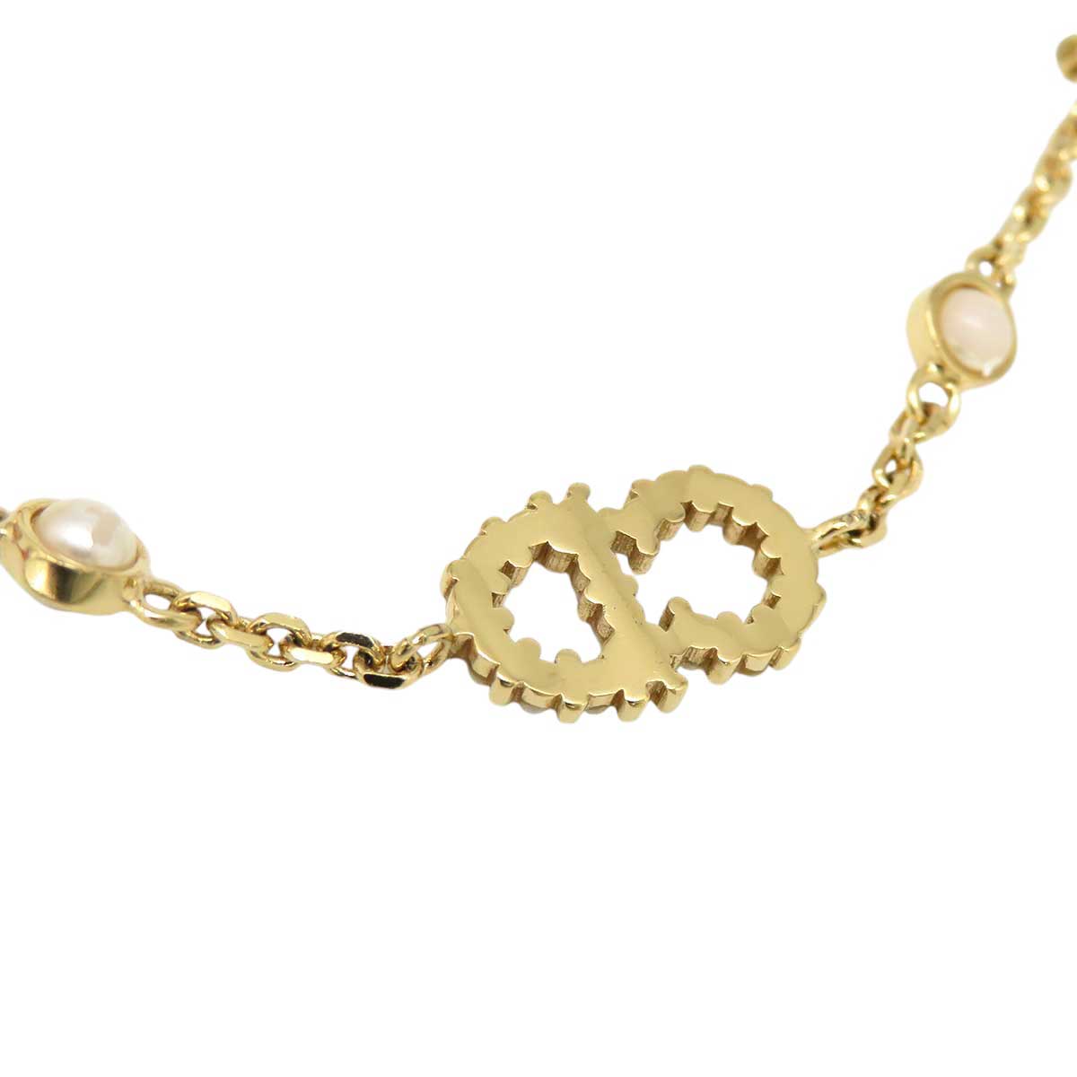 Dior Metal Resin Pearl Bracelet 46627