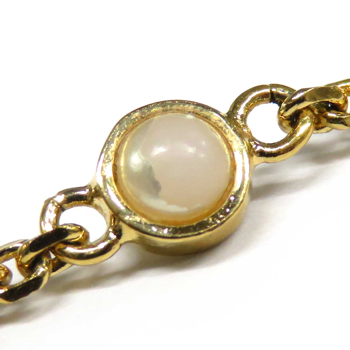 Dior Metal Resin Pearl Bracelet 46627