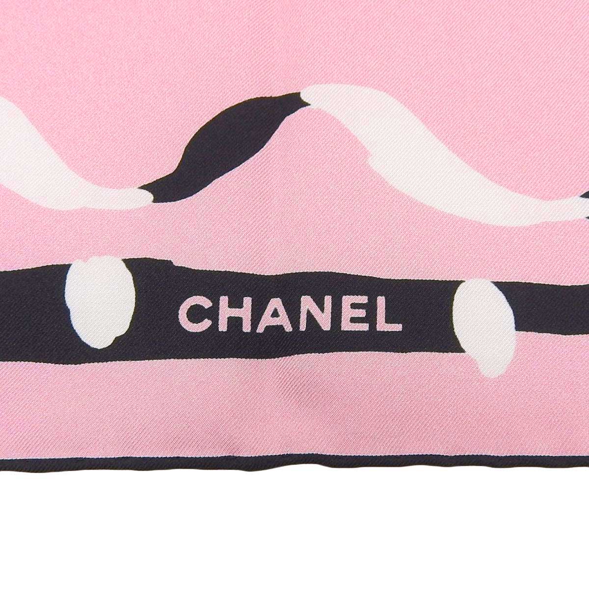 Chanel Silk Scarf Pink